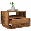 Couchtisch aus Altholz mit LED-Beleuchtung Montanori 50x49x40cm