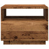 Couchtisch aus Altholz mit LED-Beleuchtung Montanori 50x49x40cm