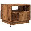 Couchtisch aus Altholz mit LED-Beleuchtung Montanori 50x49x40cm