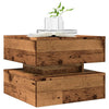 Couchtisch aus Altholz mit LED-Beleuchtung Celestina 50x50x40cm