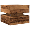 Couchtisch aus Altholz mit LED-Beleuchtung Celestina 50x50x40cm