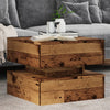 Couchtisch aus Altholz mit LED-Beleuchtung Celestina 50x50x40cm