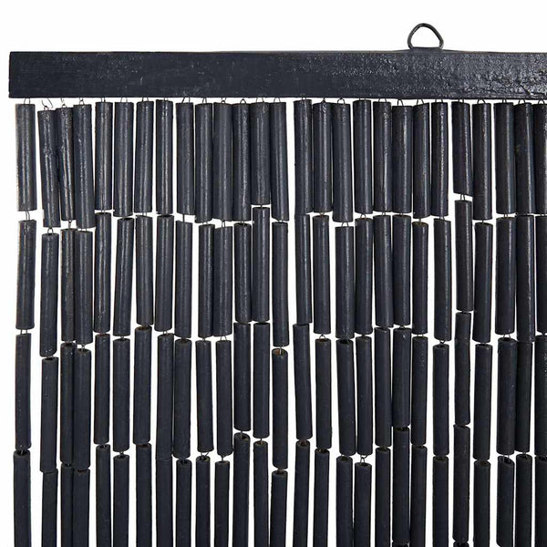 Tummanharmaa hyönteisoviverho Petcov 56x185cm (bambu)