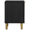 Nachttisch Wayman 40x33x46cm schwarz (2 Stück massives Mangoholz)