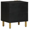 Nachttisch Wayman 40x33x46cm schwarz (2 Stück massives Mangoholz)