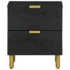 Nachttisch Feleontin 40x33x46cm schwarz (Mangoholz)