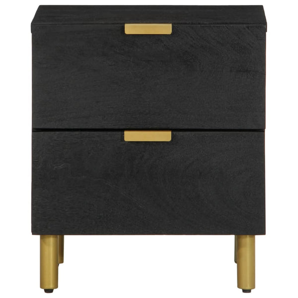 Nachttisch Feleontin 40x33x46cm schwarz (Mangoholz)