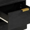 Nachttisch Feleontin 40x33x46cm schwarz (Mangoholz)