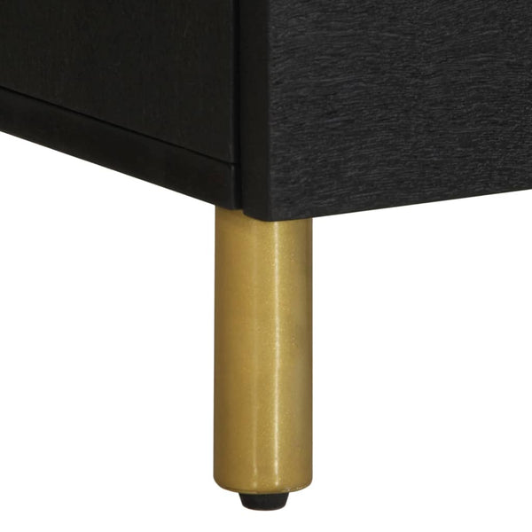 Nachttisch Feleontin 40x33x46cm schwarz (Mangoholz)