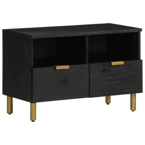 Schwarzer TV-Schrank Fronu 70x33x46cm (Holz)