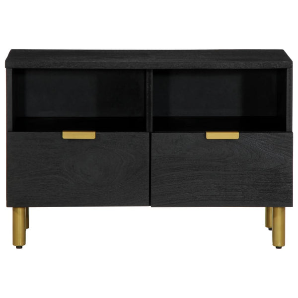 Schwarzer TV-Schrank Fronu 70x33x46cm (Holz)