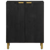 Schwarzes Sideboard Khalaj 60x33x75cm (konstruiertes Holz)