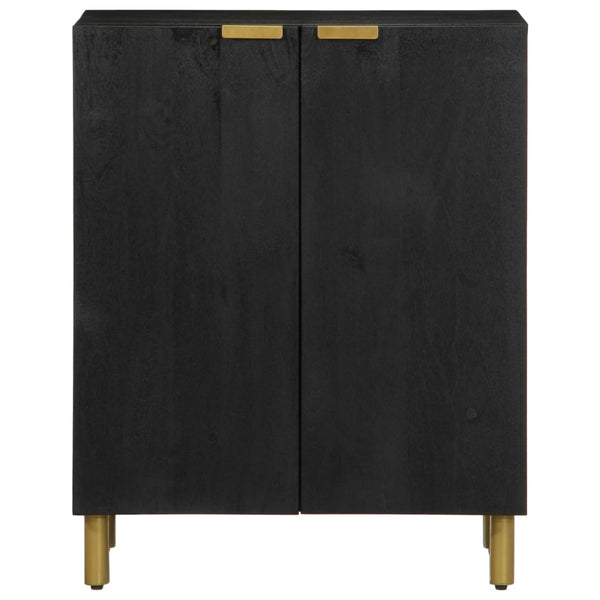 Schwarzes Sideboard Khalaj 60x33x75cm (konstruiertes Holz)