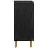 Schwarzes Sideboard Khalaj 60x33x75cm (konstruiertes Holz)