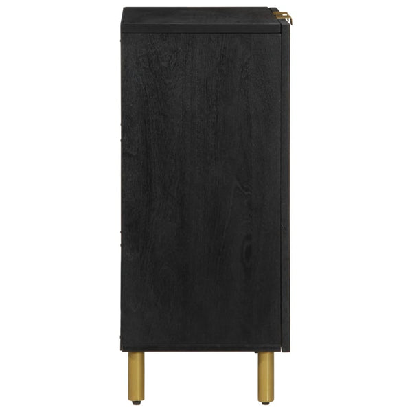 Schwarzes Sideboard Khalaj 60x33x75cm (konstruiertes Holz)