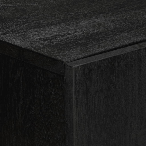 Schwarzes Sideboard Khalaj 60x33x75cm (konstruiertes Holz)