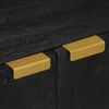 Schwarzes Sideboard Khalaj 60x33x75cm (konstruiertes Holz)