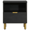 Ngbanda Nachttisch Schwarz 40x33x46cm (Holz entworfen)