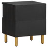 Ngbanda Nachttisch Schwarz 40x33x46cm (Holz entworfen)