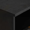 Ngbanda Nachttisch Schwarz 40x33x46cm (Holz entworfen)