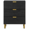 Nachtschrank Brancu 50x33x62cm (Holz) Schwarz