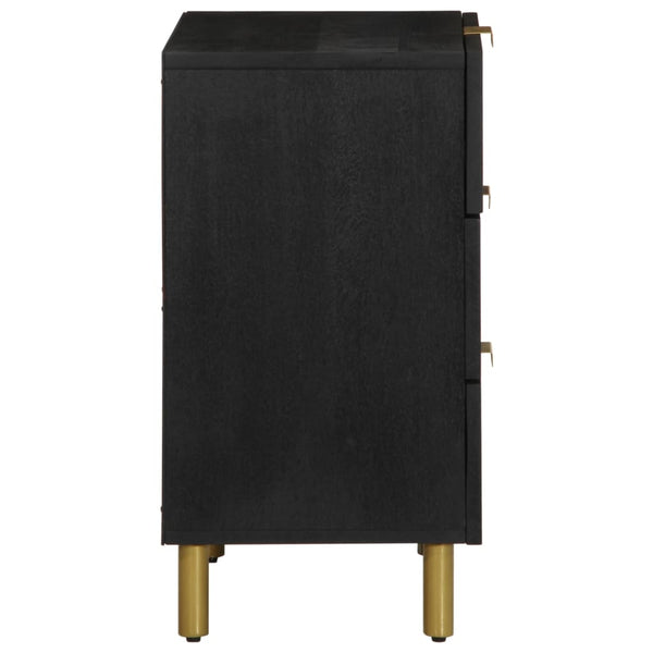 Nachtschrank Brancu 50x33x62cm (Holz) Schwarz