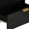 Nachtschrank Brancu 50x33x62cm (Holz) Schwarz