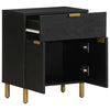 Nachttisch Mustapha 50x33x60cm, schwarz (Holz)