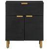 Nachttisch Mustapha 50x33x60cm, schwarz (Holz)