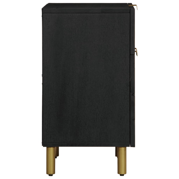 Nachttisch Mustapha 50x33x60cm, schwarz (Holz)