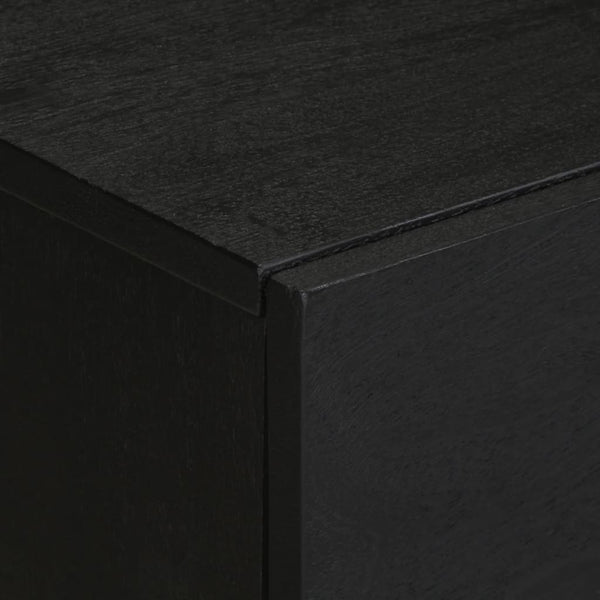 Nachttisch Mustapha 50x33x60cm, schwarz (Holz)