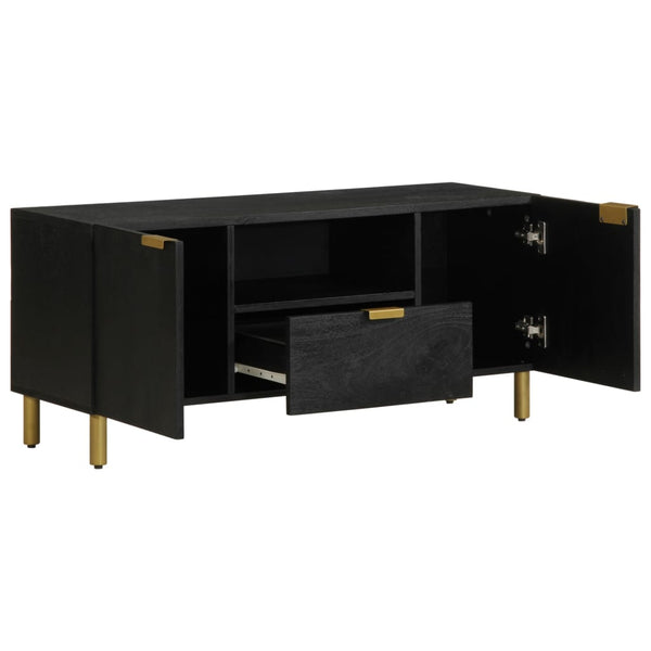 TV-Schrank Doral (Schwarz) 105x33x46cm (Holzwerkstoff)