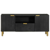 TV-Schrank Doral (Schwarz) 105x33x46cm (Holzwerkstoff)