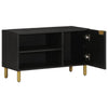 Schwarzer TV-Schrank Catiana 80x33x46cm (Holz)