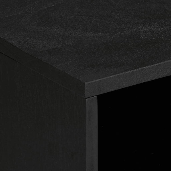 Schwarzer TV-Schrank Catiana 80x33x46cm (Holz)
