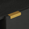 Schwarzer TV-Schrank Catiana 80x33x46cm (Holz)