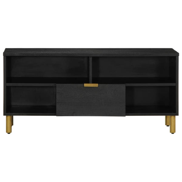 Schwarzer TV-Schrank Barnova 100x33x46cm (Holz)