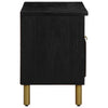 Schwarzer TV-Schrank Brandyn 80x33x46cm (Holz)