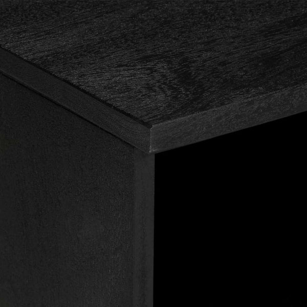 Schwarzer TV-Schrank Brandyn 80x33x46cm (Holz)