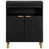 Schwarze Kommode Slobodan 60x33x75cm (konstruiertes Holz)
