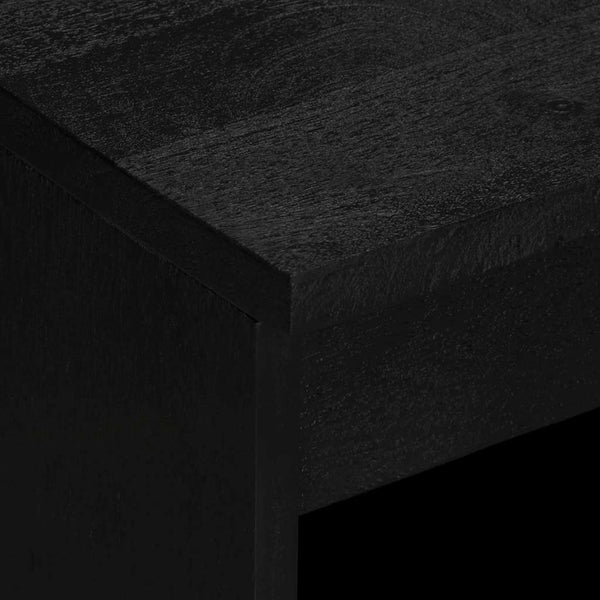Schwarze Kommode Slobodan 60x33x75cm (konstruiertes Holz)