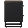 Nachttisch Birceanu 40x33x46cm schwarz (Mangoholz)