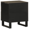 Nachttisch Birceanu 40x33x46cm schwarz (Mangoholz)