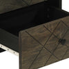 Nachttisch Birceanu 40x33x46cm schwarz (Mangoholz)