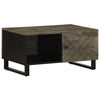 Schwarzer Couchtisch Latrina 80x50x40cm (Mangoholz)