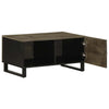 Schwarzer Couchtisch Latrina 80x50x40cm (Mangoholz)