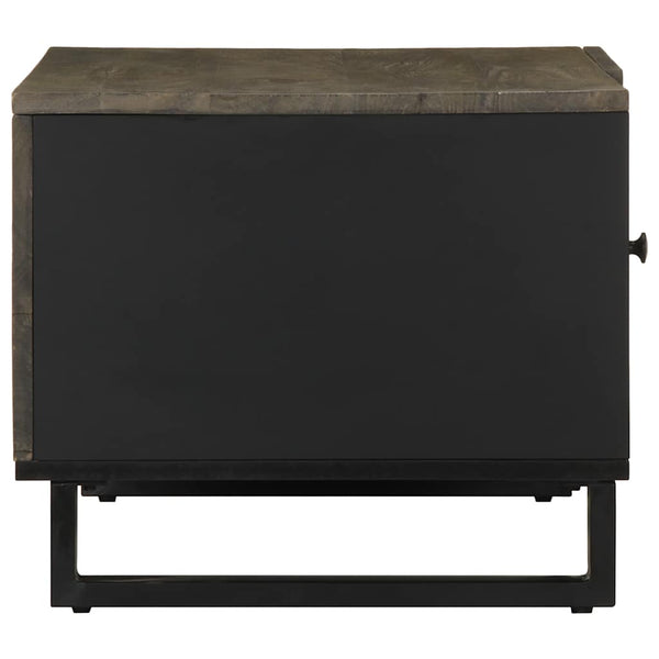 Schwarzer Couchtisch Latrina 80x50x40cm (Mangoholz)