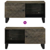 Schwarzer Couchtisch Latrina 80x50x40cm (Mangoholz)