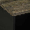 Schwarzer Couchtisch Latrina 80x50x40cm (Mangoholz)