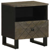 Nachttisch Ulya Schwarz 40x33x46cm (Mangoholz)
